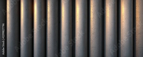 Obraz Concrete Cylindrical Wall Texture Pattern Design