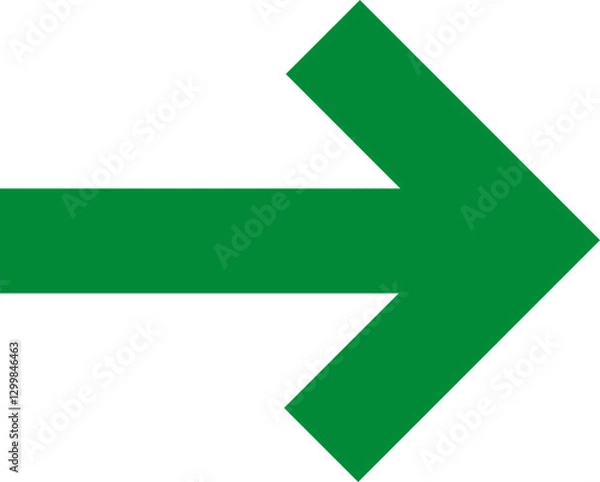 Obraz grüner Pfeil