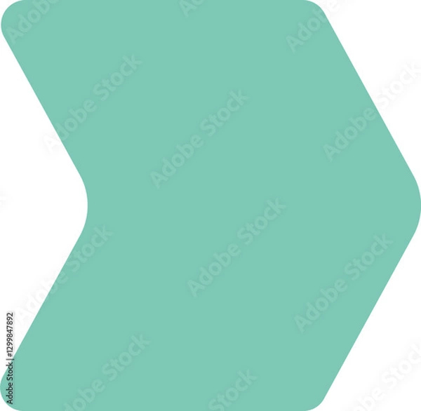 Obraz Green arrow icon pointing right