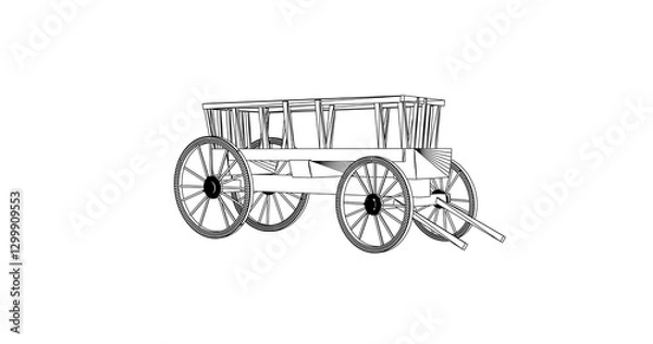 Fototapeta car hand drawing and sketch black and white.	