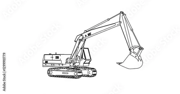 Fototapeta car hand drawing and sketch black and white.	