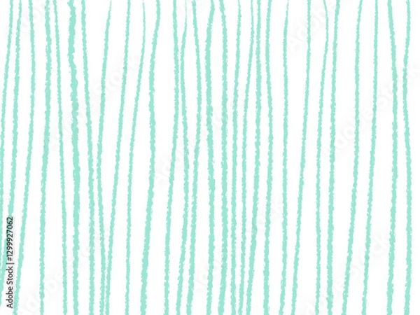 Obraz ざらざらした線でラフに描いたミントグリーンのストライプ背景