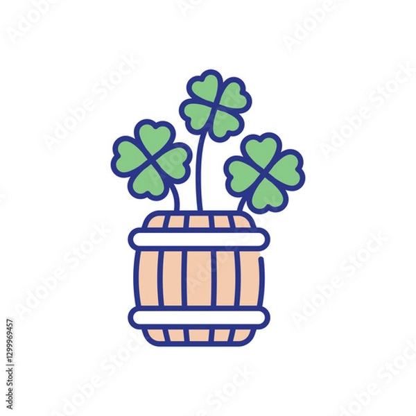 Fototapeta Barrel  Icon vector stock illustration