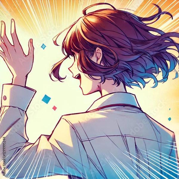 Obraz 明るい表情の女性