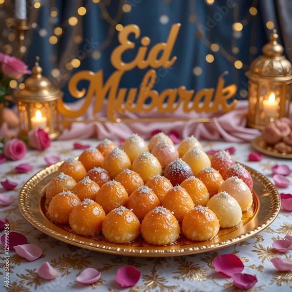 Obraz Eid Mubarak Sweets: Delicious Treats