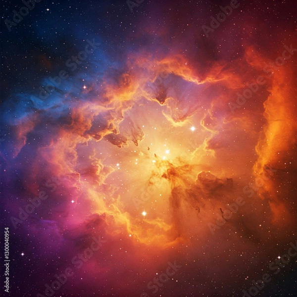 Obraz sun and nebula