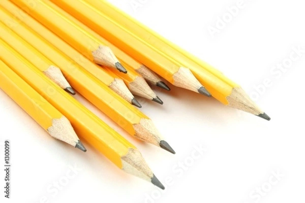Fototapeta yellow pencils