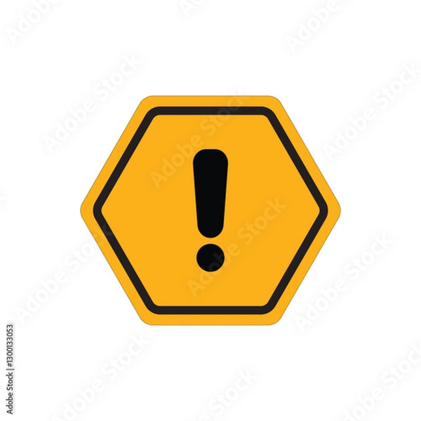 Obraz danger sign design vector template icon illustration