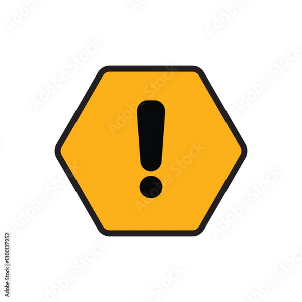 Obraz danger sign design vector template icon illustration