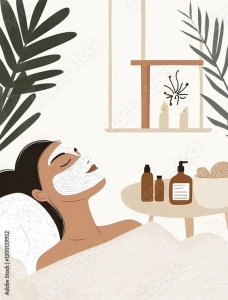 Obraz Spa Day Relaxation Mask