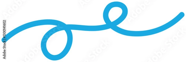 Obraz geschwungene blaue Linien