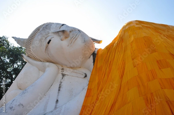 Fototapeta Statue of Asya Buddha at Wat Khun Inthapramun, Ang Thong Provinc