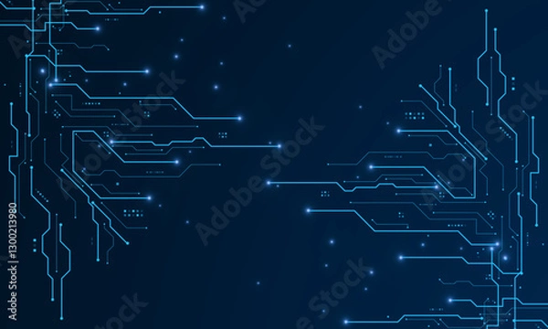 Fototapeta vector futuristic circuit board , Electronic motherboard , Communication and engineering concept , Hi-tech digital technology concept
