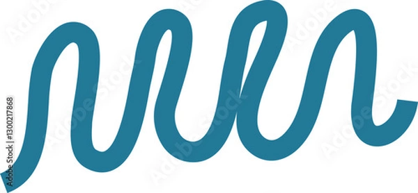 Obraz blue zigzag,wavy line