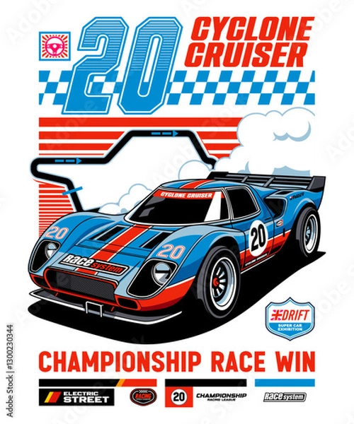 Obraz Cyclone Cruiser Racing Team Design 
