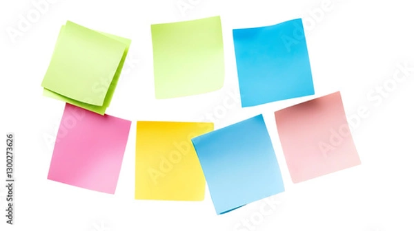 Fototapeta Colorful sticky notes for brainstorming ideas.