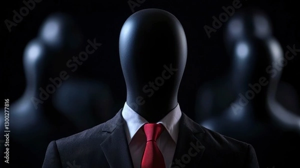 Fototapeta Anonymous Business Leader and Unseen Team