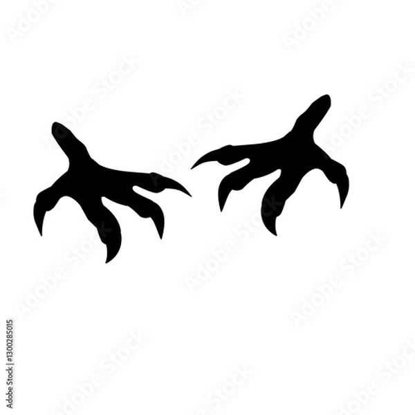 Fototapeta Eagle Footprint Vector 