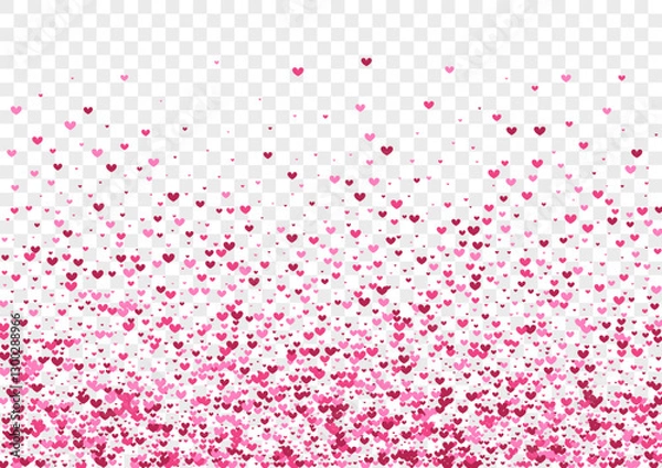 Obraz Colorful Circle Background Transparent Vector. Dot Celebration Template. Multicolored Decoration. Rainbow Round Festival. Geometric Flying Frame.