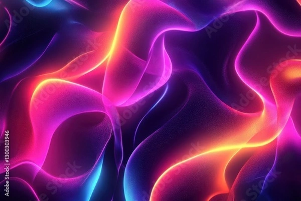 Fototapeta Colorful abstract patterns swirl in vibrant hues of pink, purple, and blue