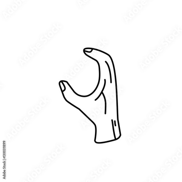 Fototapeta hand gesture doodle