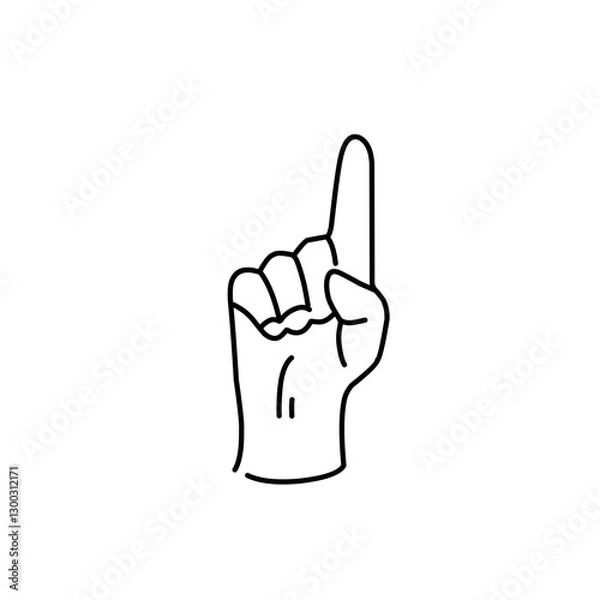 Fototapeta hand gesture doodle