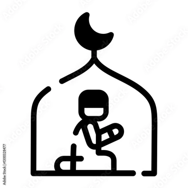 Obraz Praying Icon Design	