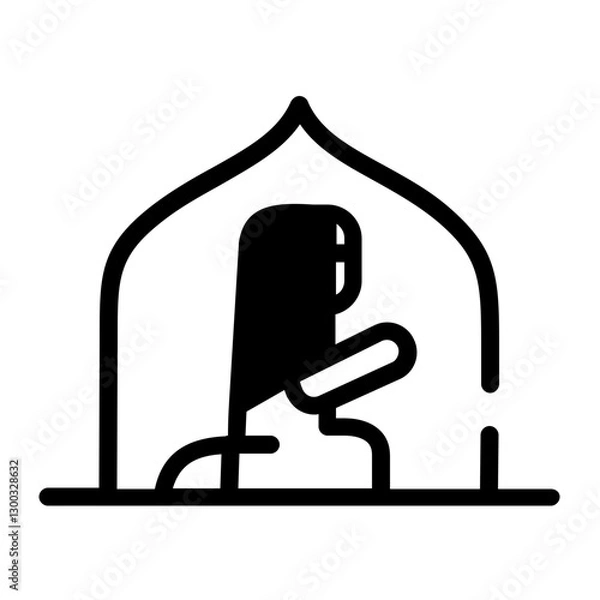 Obraz Praying Icon Design	