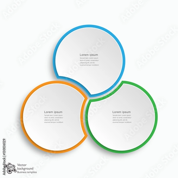 Fototapeta Business Chart Design 3-Step #Vector Graphic