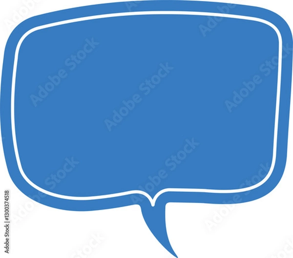 Obraz blue speech bubble