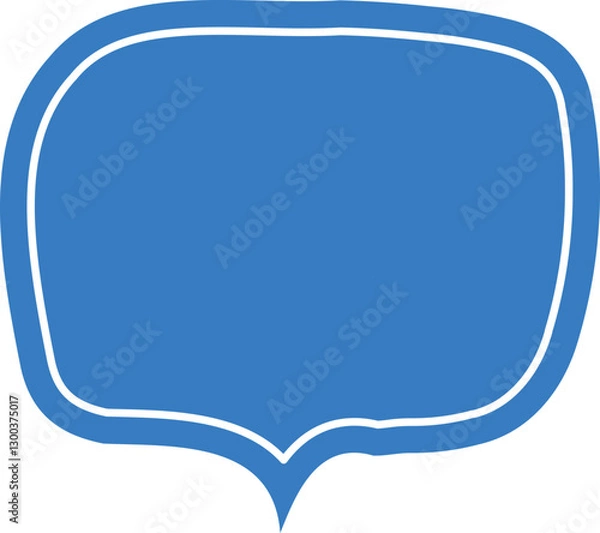 Fototapeta blue speech bubble