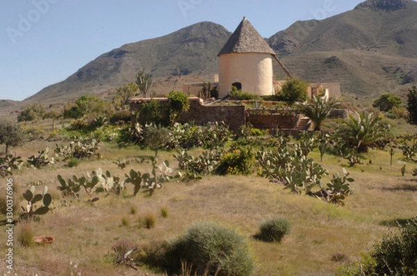 Fototapeta village in the mountains