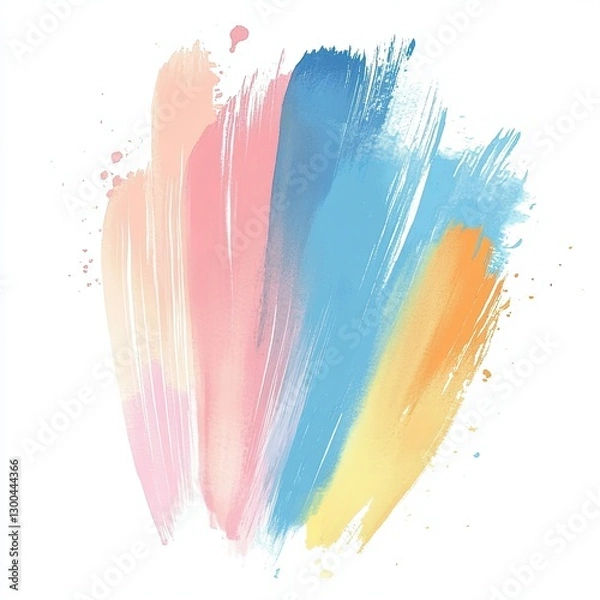 Obraz Expressive Watercolor Brushstrokes Artistic Designs for Modern Projects