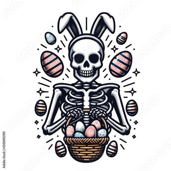 Obraz Hoppy Easter, Snarky Skeles