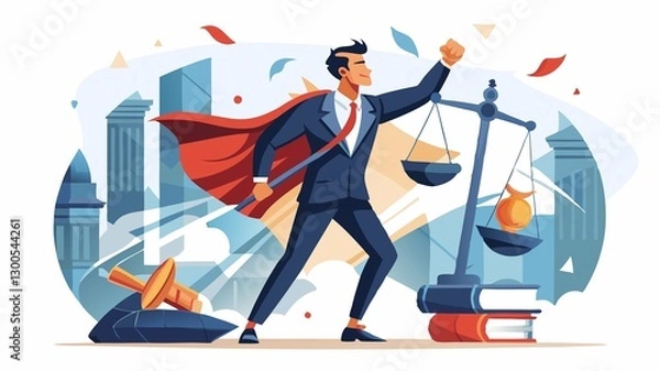 Fototapeta Aggressive personal injury attorney with a proven track record of success securing favorable settlements and verdicts for our clients. We fight for justice.