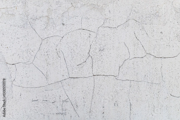 Obraz Light cracked wall. Minimalistic soft wall texture with cracked details.