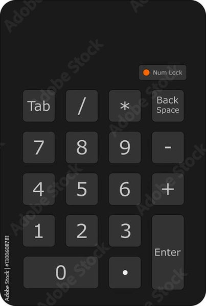 Fototapeta Numeric keypad