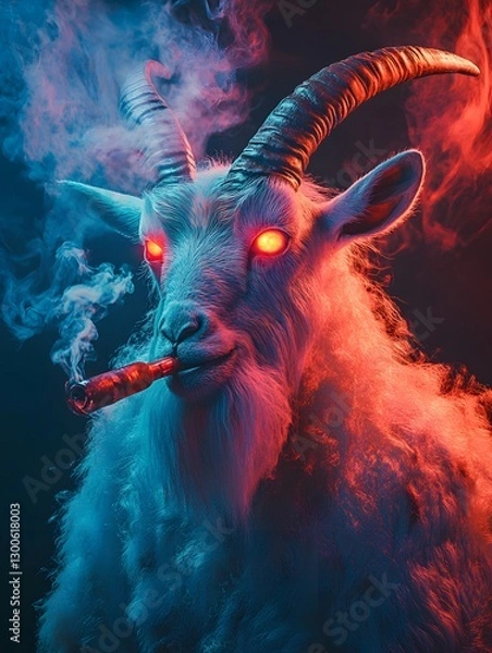 Fototapeta Fantasy concept art of a mystical goat