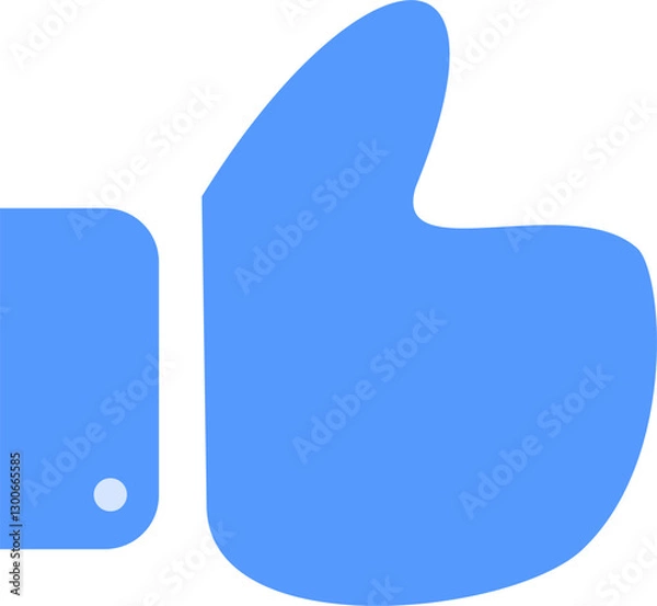 Fototapeta Like or thumbs up icon, approval and agreement, symbol of affirmation and positivity, finger up sign, support and encouragement in social media and daily interaction, thumbs up.