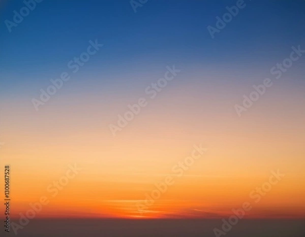 Fototapeta abstract gradient sunrise in the sky with cloud and blue mix orange natural background