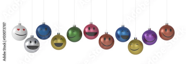 Fototapeta Bunte Weihnachtskugeln