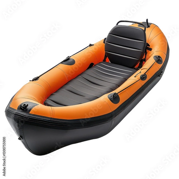 Fototapeta Durable Kayak Seat Isolated on Transparent Background, PNG