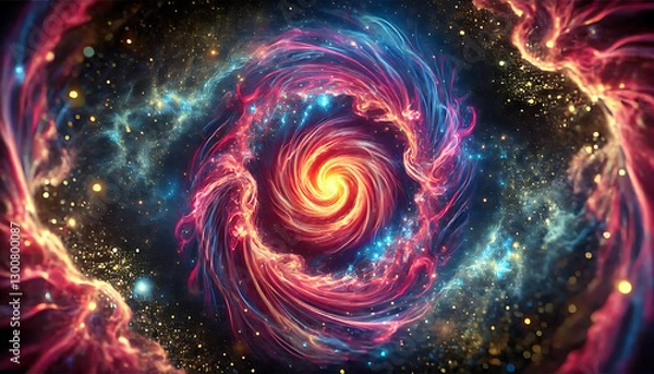 Fototapeta 光・光線・放射線・集中光・カラフル・爆発