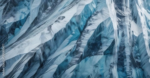 Obraz Glacial Ice Texture Background with Blue Pattern ,  texture,  frozen
