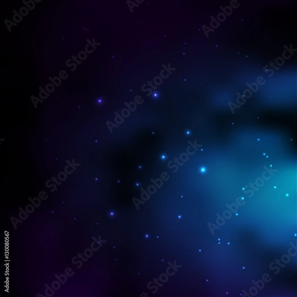 Obraz Galaxy. Milky way stars and star-dust in deep space cosmos. Stars of a planet and galaxy in a free space. A glorious, rich star forming nebula.
