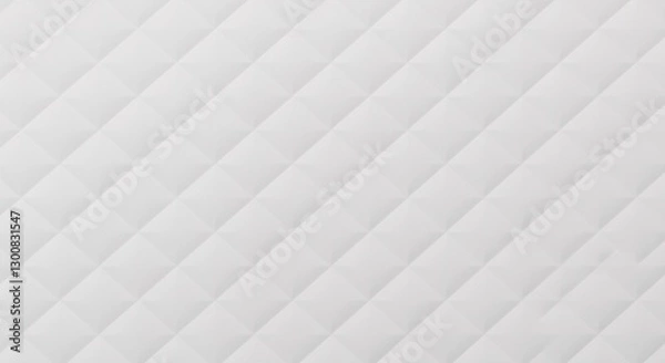 Obraz A seamless, repeating pattern of light gray quilted diamonds, creating a subtle diagonal texture