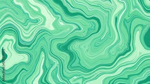 Obraz Abstract Green Marble Texture Background Swirl Design