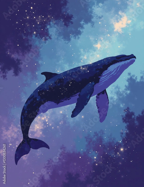 Fototapeta Abstract Cosmic Whale