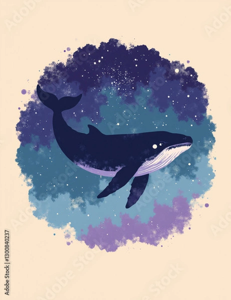 Obraz Abstract Cosmic Whale