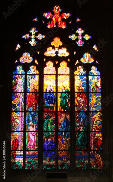 Fototapeta 중세 유럽 성당의 스테인드글라스